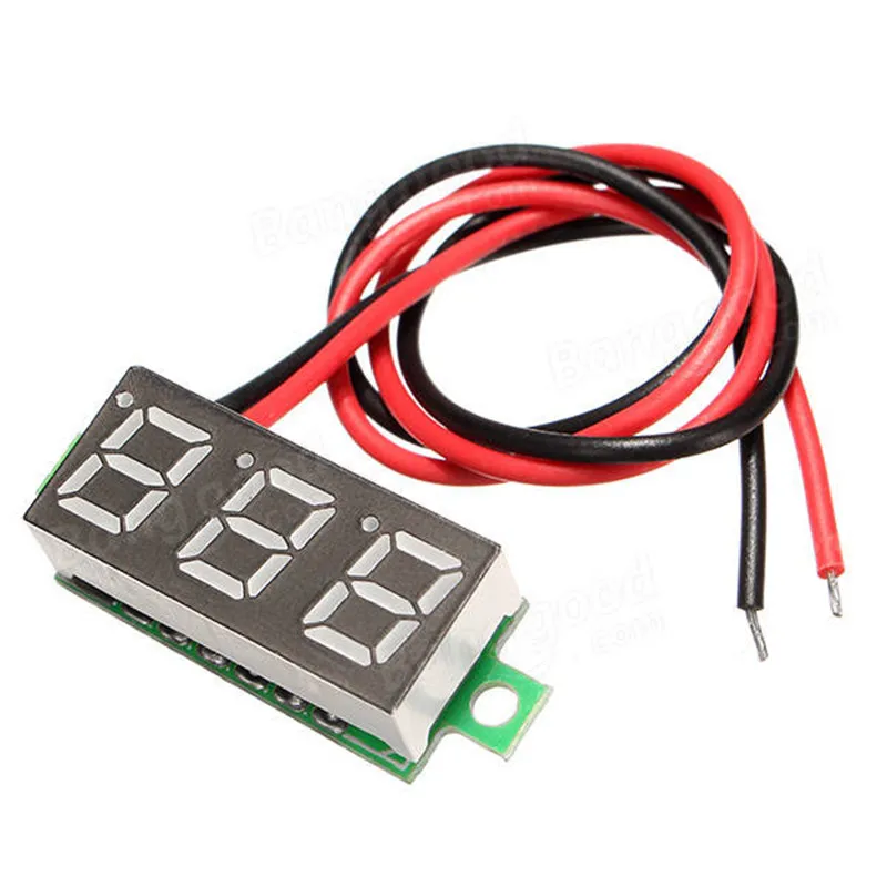 ALLSOME 0.28 Inch 2.5V-30V Mini Digital Voltmeter Voltage Tester Meter LED Screen Electronic Parts Accessories Digital Voltmeter