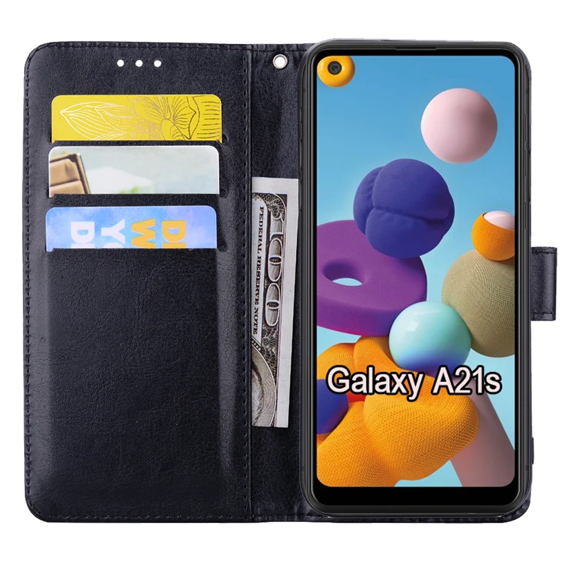 Flip Cover For Samsung Galaxy A21s Case SM-A217F A217M Phone Protective Shell Funda Case For Samsung A21s A 21s Leather Book Bag