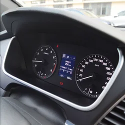 For Hyundai Sonata 2015 2016 2017 ABS Chrome Matte Silver car styling auto accessories Car Dashboard Frame Decoration Cover Trim