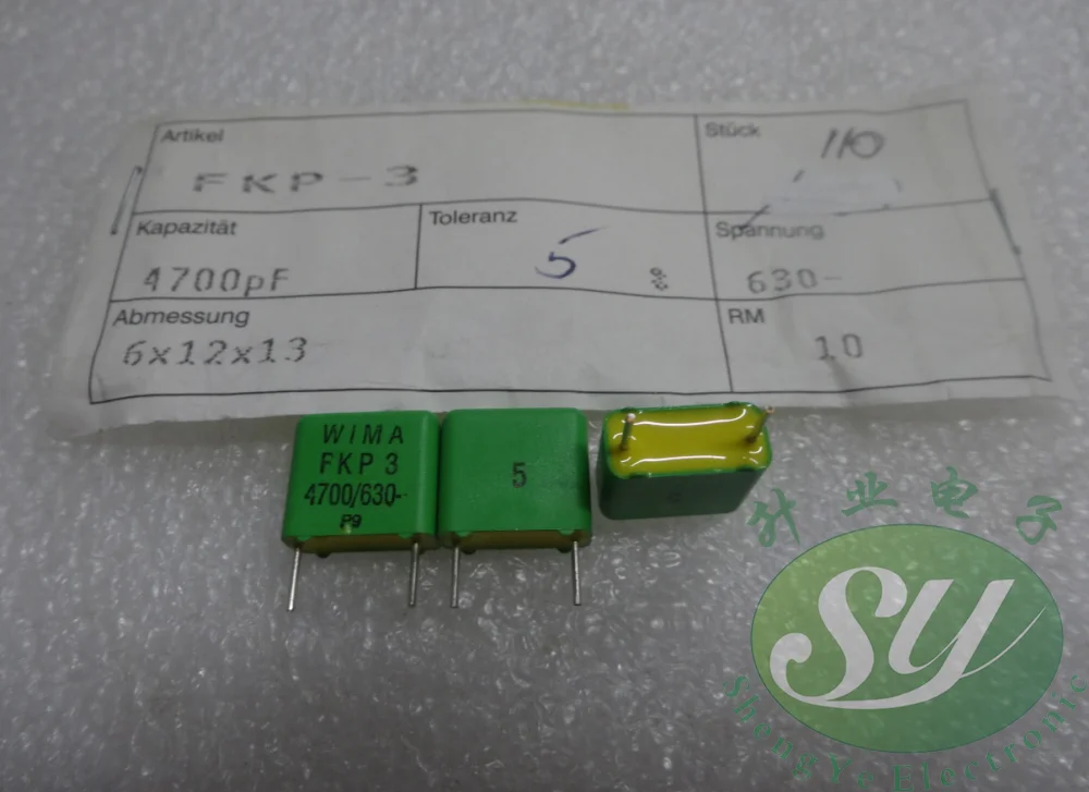 

20PCS/50PCS WIMA FKP3 series 0.0047uF/630V 4.7nf 4700pf 4n7 472 new film capacitors FREE SHIPPING