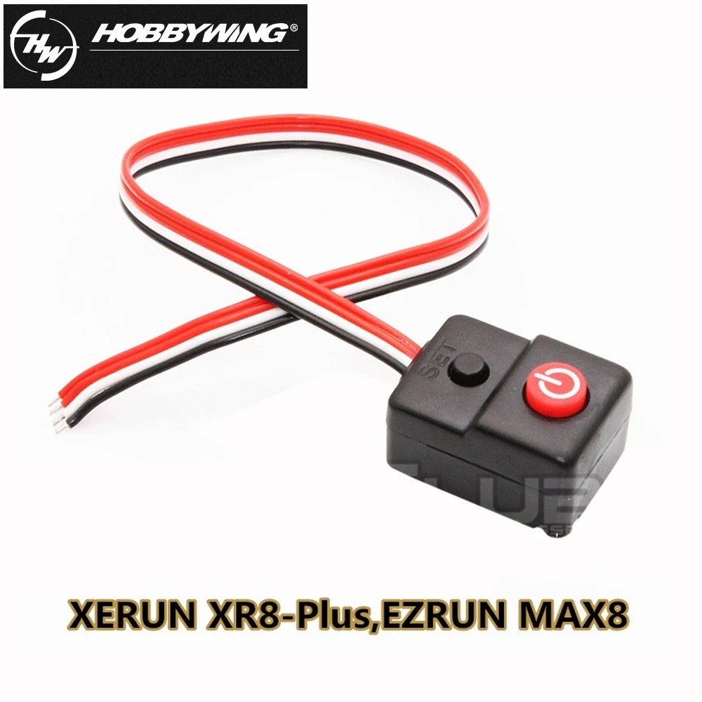 Hobbywing Switch With Button For Hobbywing Ezrun Xerun Quicrun Max5 Max6 Max8 XR8 Max10 SCT RC Speed Controller For RC Car Boat