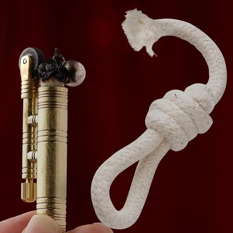 8*40cm Lighter Cotton Core Oil Wick Kerosene Stones Lighter Fire Starter Bulk accessories Outdoor EDC Survival Camping Supplies