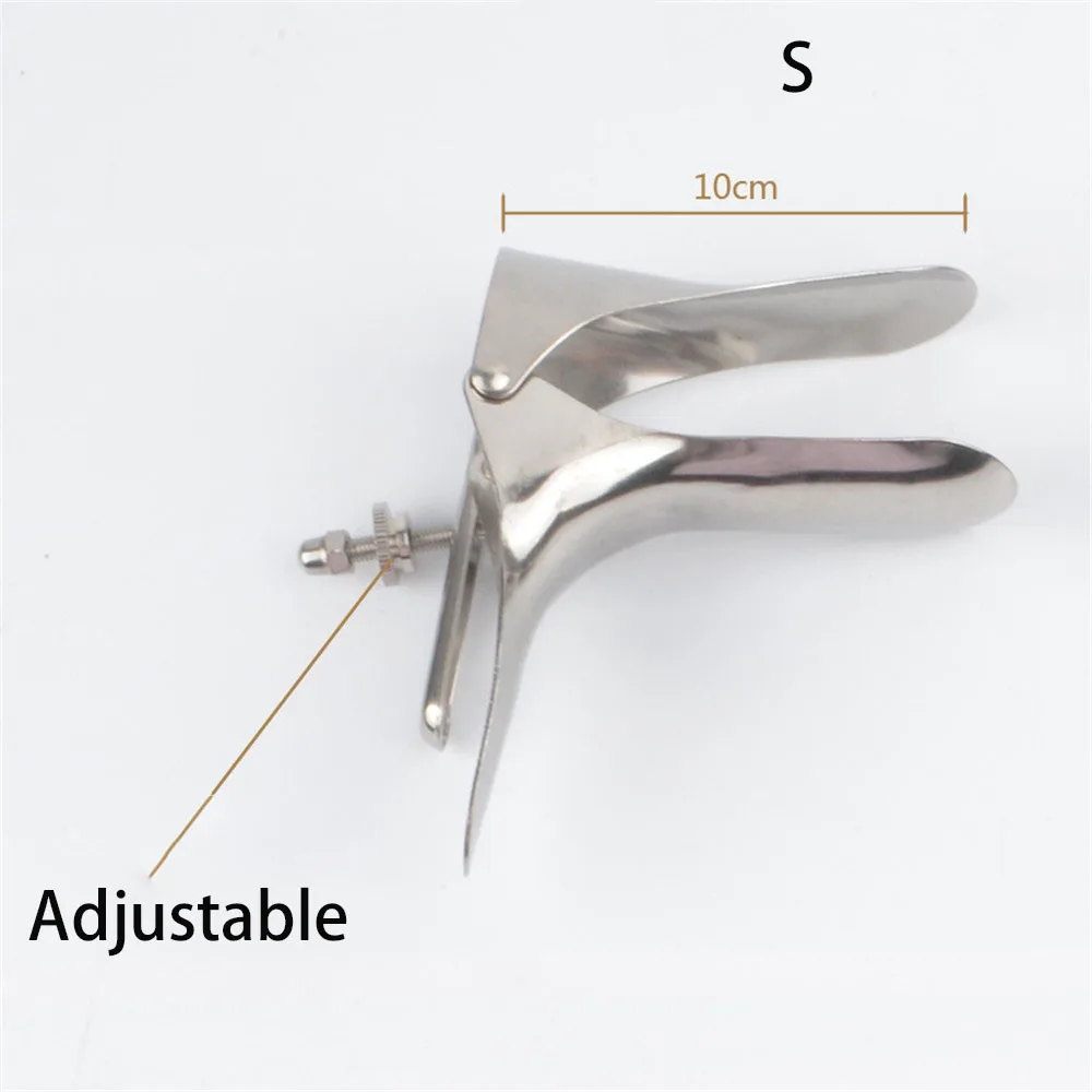 1PCs Stainless Steel Vagina Expansion Device Adult Genitals Anal Vaginal Dilator Colposcopy Speculum Medical Feminine Hygiene