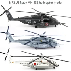 1: 72 US Navy MH-53E helicopter model  Finished alloy model  Simulation ornament Fuselage number random