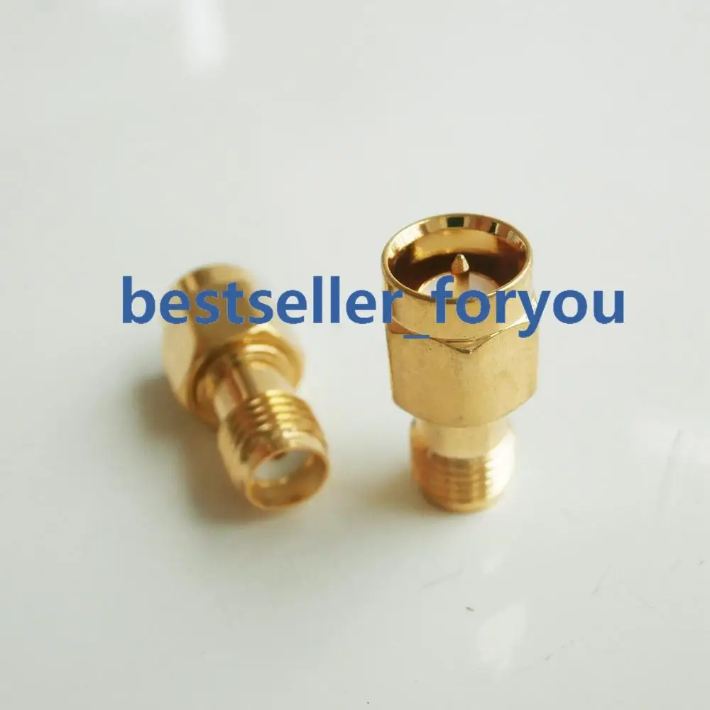 1Pcs Sma Connector Female Plug Centrum Naar Quick Sma Connector Man Geen Schroef Push Op Rf Adapter