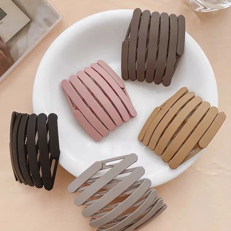 Portable Telescopic  Headbands  Women  Korean Folding Haircard with Toothed Anti-skid Face Wash Headband  Hair Accessories