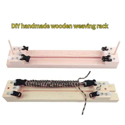 DIY jig solid wood paracord bracelet maker knitting tool Knot Braided Parachute cord Weaving Tools Wristband braiding device
