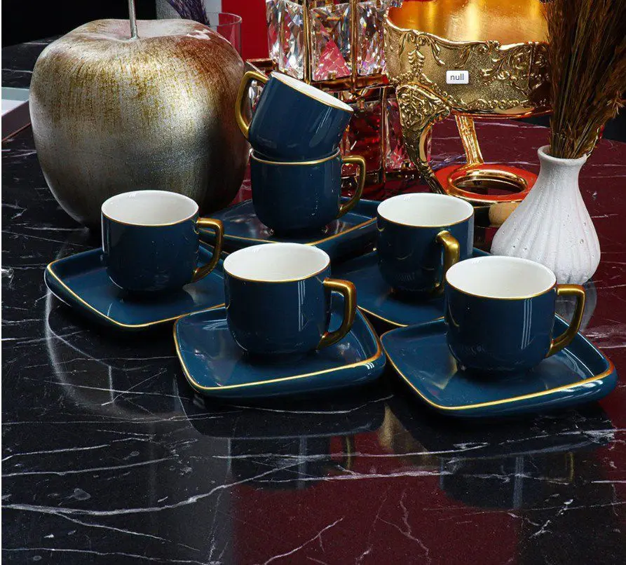 DOLBOVI Acar CLK-10712 Porcelain 12 Piece Turkish coffee cup Pad mug кружка coffee cup cup