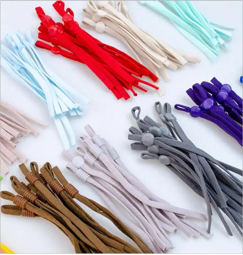 

5000Pcs Mix color Flat Mask Elastic Band Rubber Rope Ear Hanging Rope Adjustable DIY Soft Elastic Sewing Mask Craft