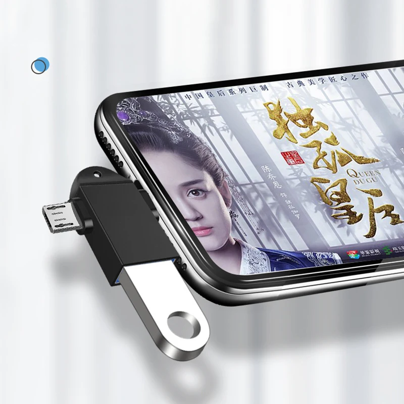 For Android Type-C 2-in-1 OTG Adapter Otg Type C Cable For Xiaomi Tablet Hard Disk Drive Flash Disk USB Mouse Converters