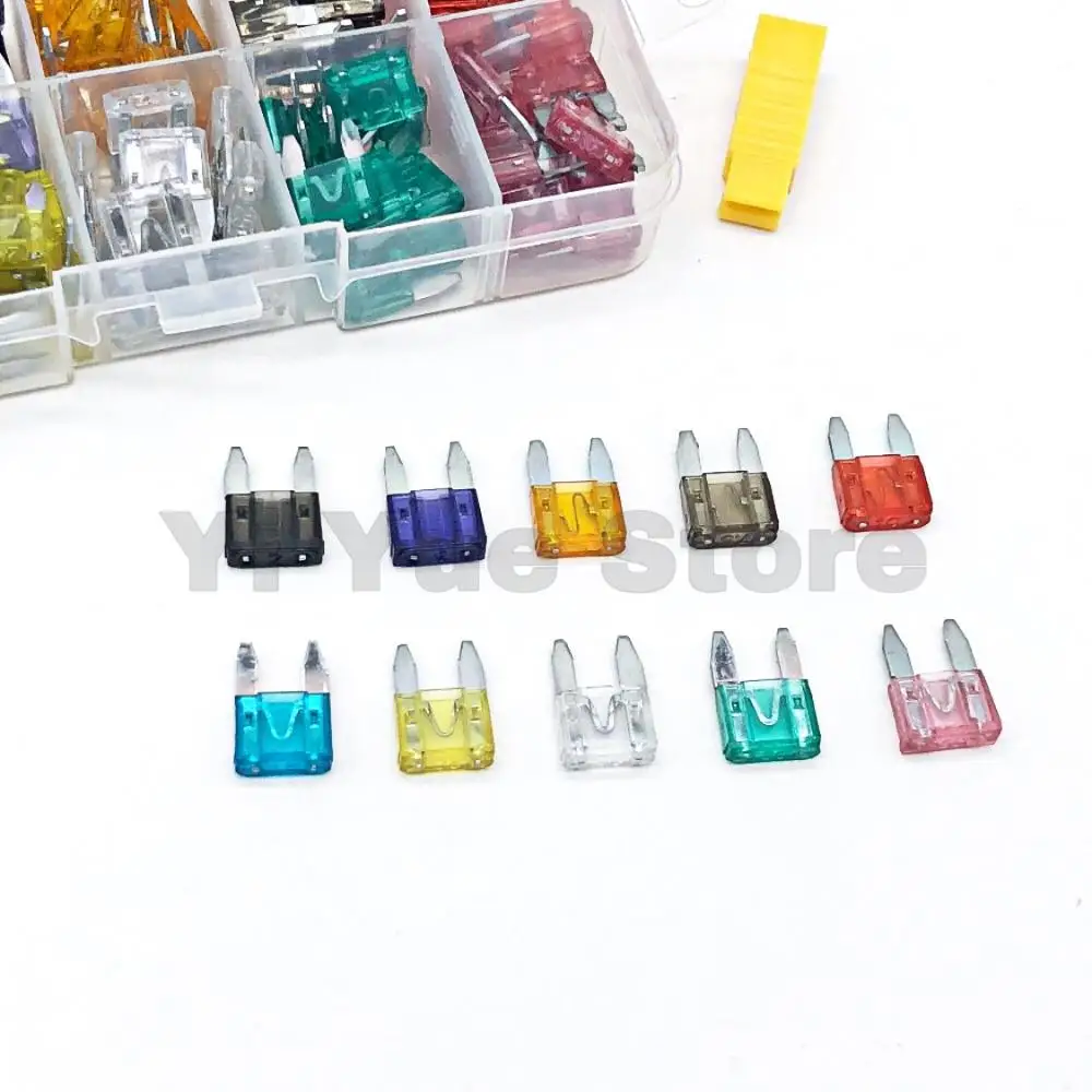 120pcs Car Fuses 2A 3A 5A 7.5A 10A 15A 20A 25A 30A 35A Standard Small Fuse with Box Clip Assortment Auto Blade Type Fuse Set