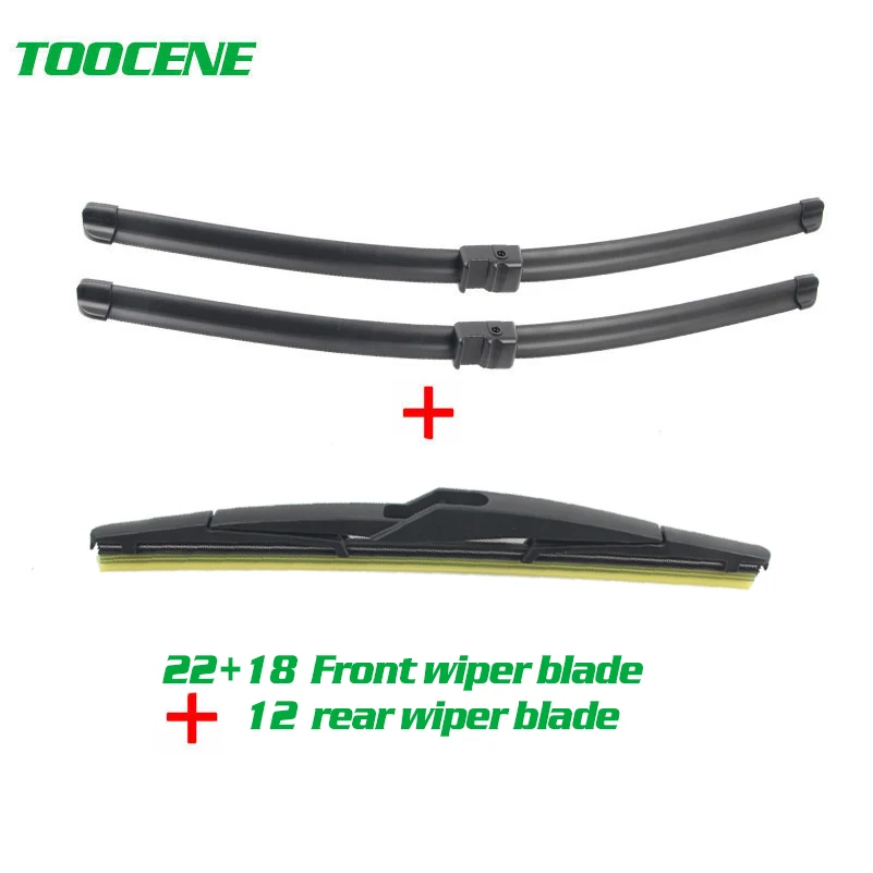 

Senwanse Front and rear Wiper Blades For Opel Astra H 5 door Hatchback 2004-2009 Windshield Windscreen Wiper 22"+18"+12"