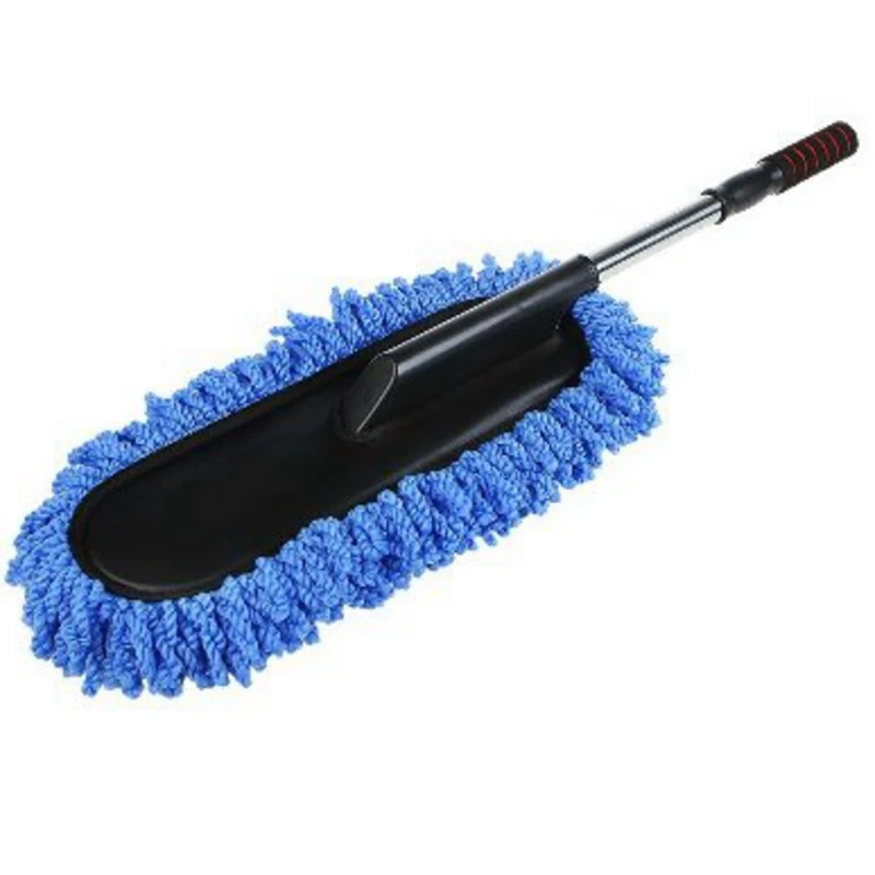 

Car Wash Cleaning Brush Duster Dust Wax Mop Microfiber Telescoping Dusting Tool With Adjustable Long Handle Blue