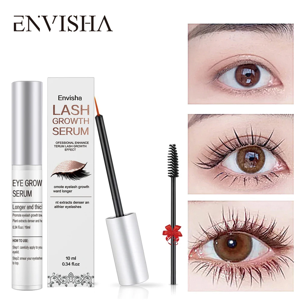 ENVISHA Makeup Eyelash Brush Growth Serum Set Lifting Enhancers Eyebrow Extension Moisturizing Essence Korean Cosmetics Beauty