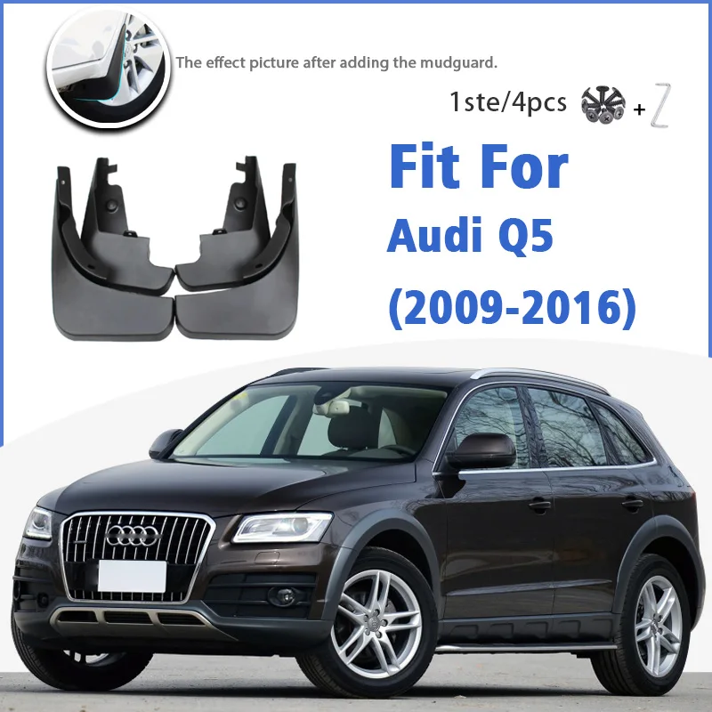 

Брызговики для Audi Q5 2009-2016, передние и задние, 4 шт., Аксессуары для автомобилей, защита от брызг 2015, 2014, 2010-2013, 2012