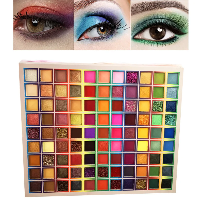 99 Colors Eyeshadow Palette Glitter Shimmer Eye Shadow Powder Matte Glitter Eyeshadow Palette Cosmetic Makeup Kit beauty