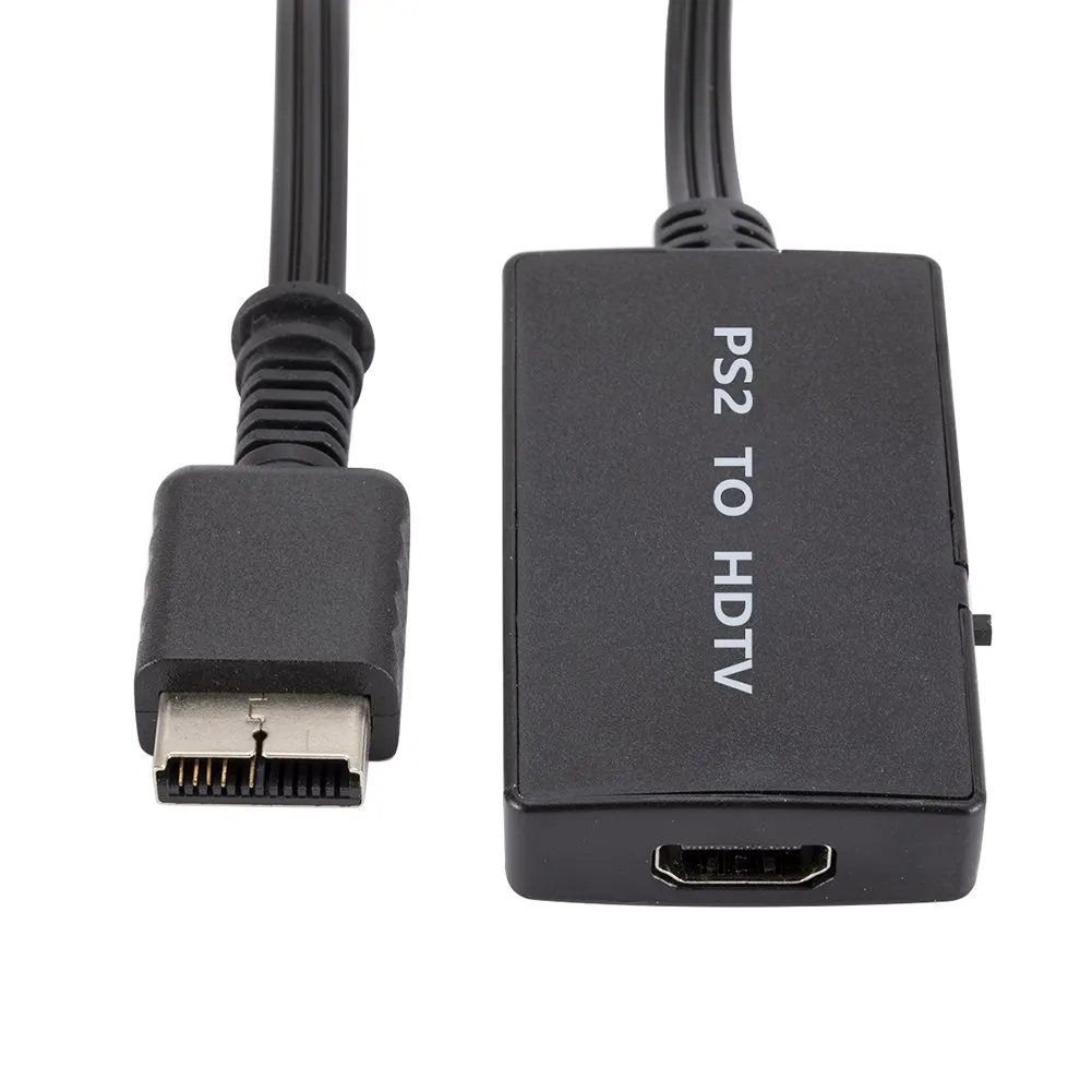 For PS2 to HDMI-compatible Converter Adapter Plug&Play Support HDMI 4:3 /16:9 Switch for Playstation 2 HD Link Cable