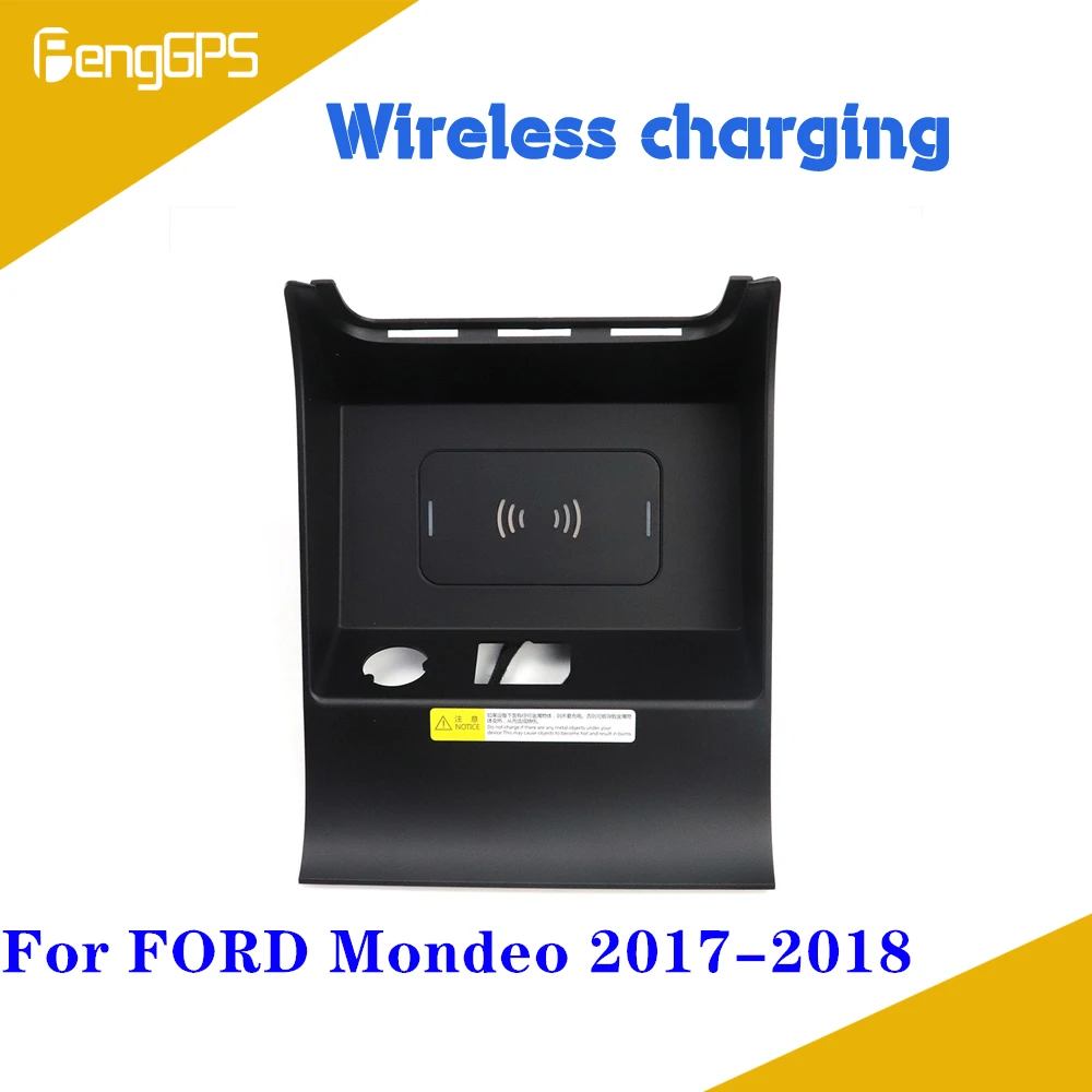 Quick Wireless Charger For FORD Mondeo MK5 2017 2018 Fast Mobile Phone 10W Hidden Car Dashboard Holder Charging Pad