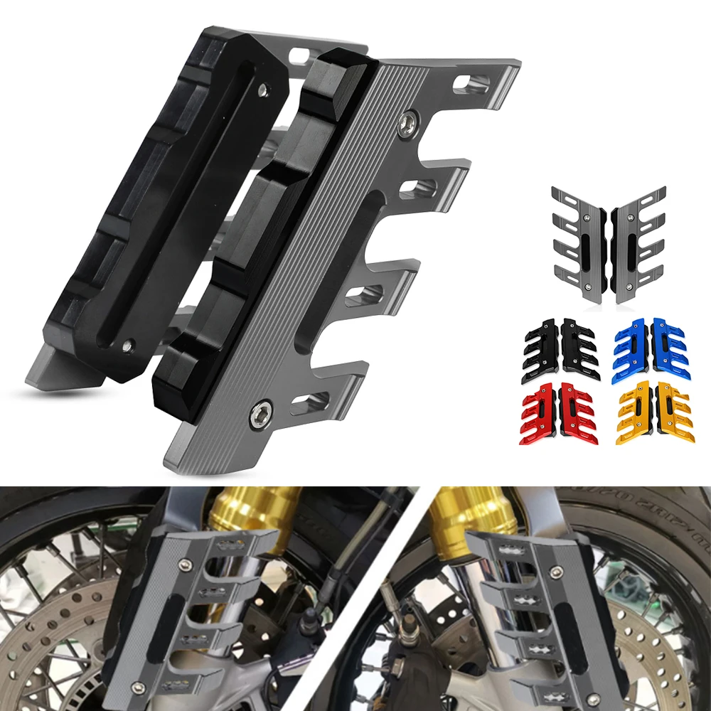 

For KYMCO AK550 XCITING 250 300 400 500 Motorcycle CNC Aluminum mudguard side protection block front fender anti-fall slider