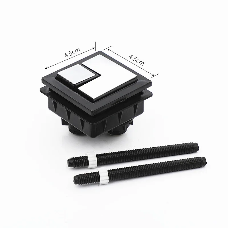 

Квадратная кнопка для унитаза, двойной смывной клапан внутреннего диаметра 4,5 см для резервуара для воды, аксессуар для туалета в ванной комнате, JO21008