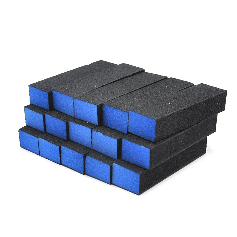 50/100 Pcs/Pack Nail Art Black UV Gel Polishing Sanding Files Grinding Sponge Buffering File Block Nail Foam Shine Manicure Set