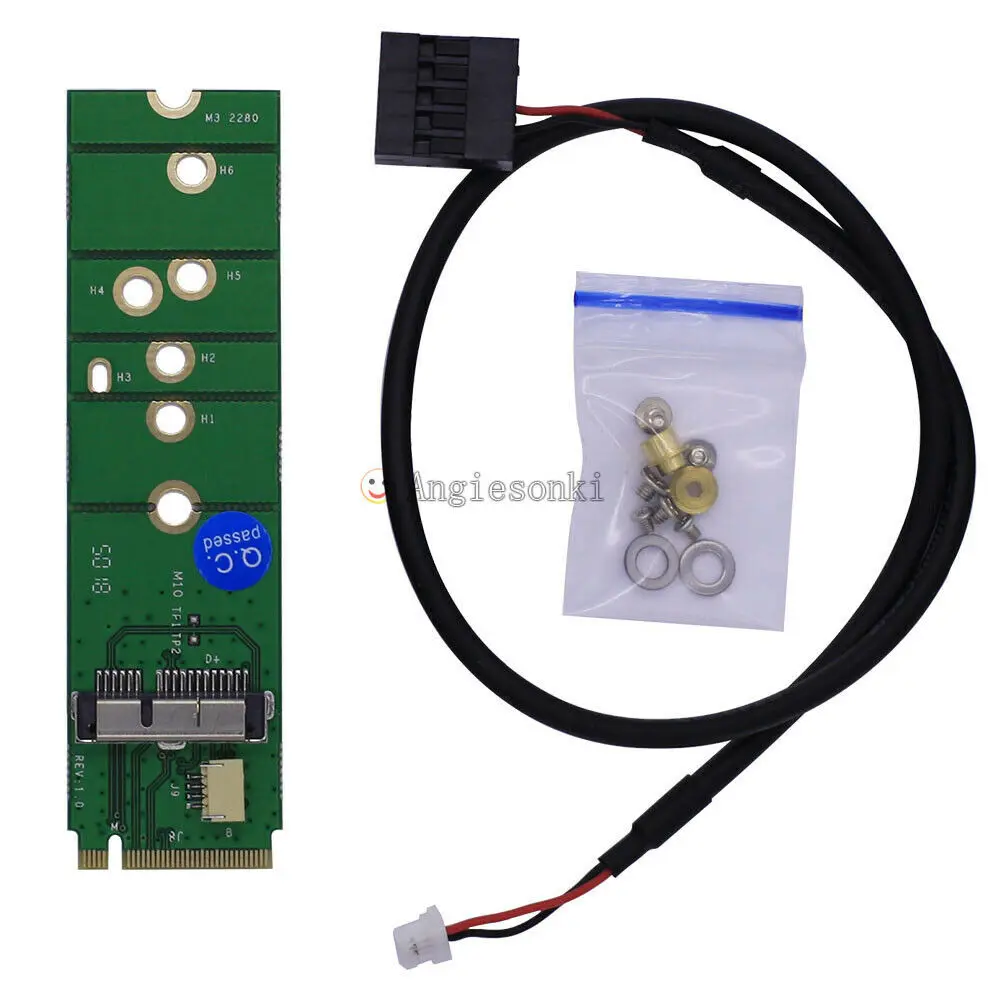 

Length adjustabilit 6+12 Pin Bluetooth Wifi Wireless Card Module to NGFF M.2 Key