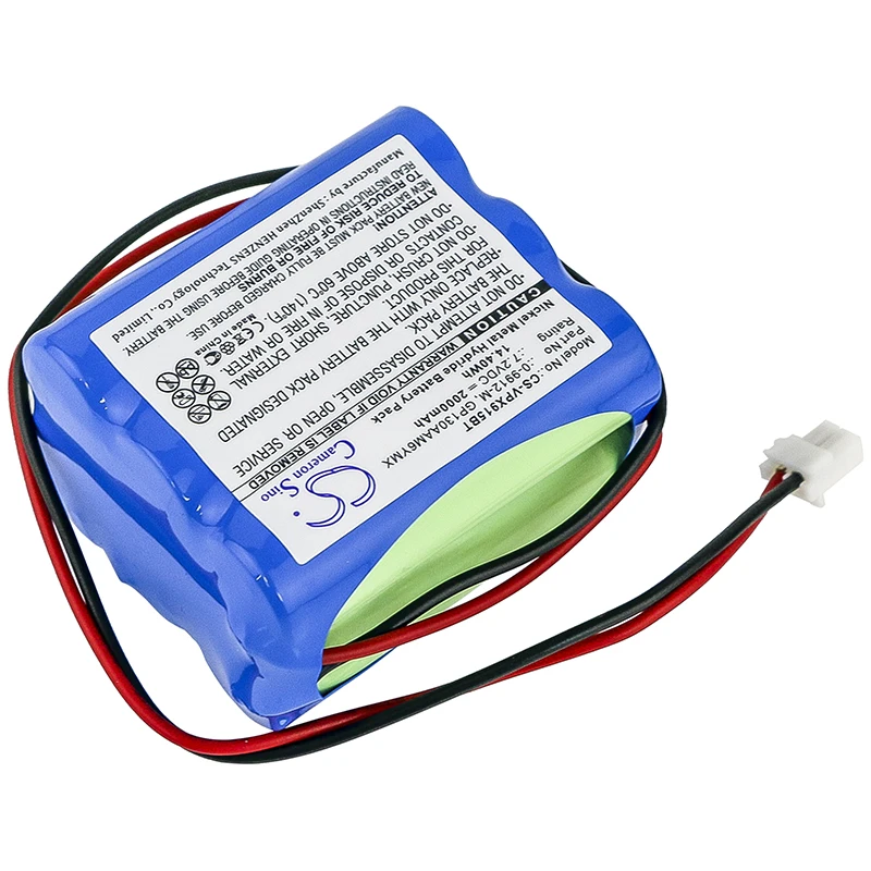 Replacement Battery for BT  Home Monitor Intruder Alarm Co GP100AAS6YMX, GP130AAM6YMX, GP220AAM6YMX 7.2V/mA