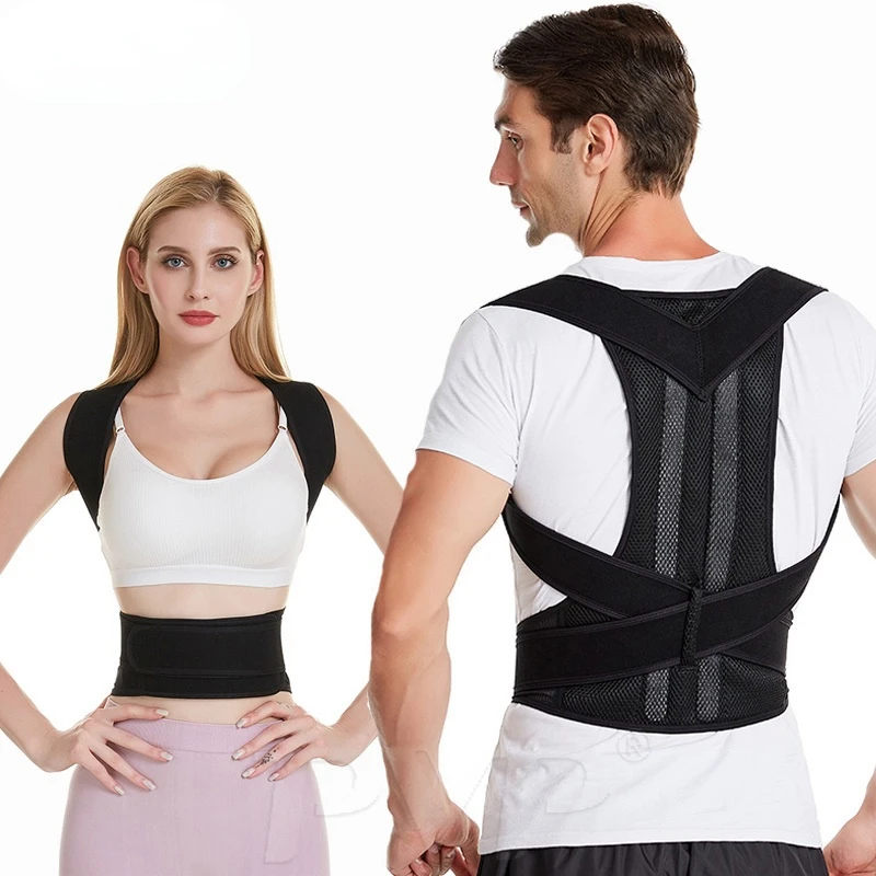 Einstellbare Haltung Korrektor Rückseite Unterstützung Schulter Zurück Brace Posture Korrektur Wirbelsäule Haltung Corrector Postural Fixer Band