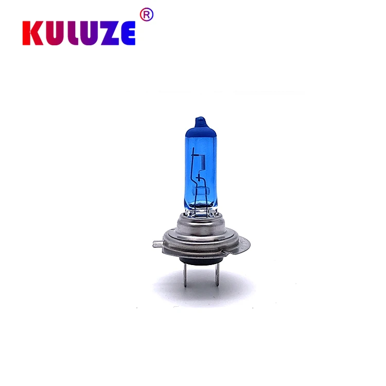 KULUZE 2pcs H7 Super White Headlights 55W 12V PX26d Quartz Halogen Bulb High Power 100W auto Lamp 6000K Fog Lights