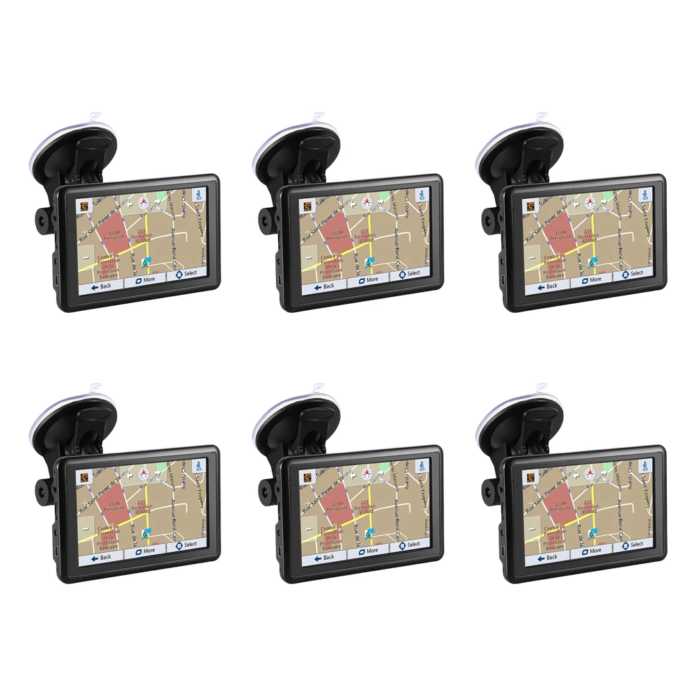 5 Inch Car GPS Navigation 128MB+4G HD TFT Touch Screen Portable Auto Satellite GPS Navigation FM Transmitter EU AU US Map