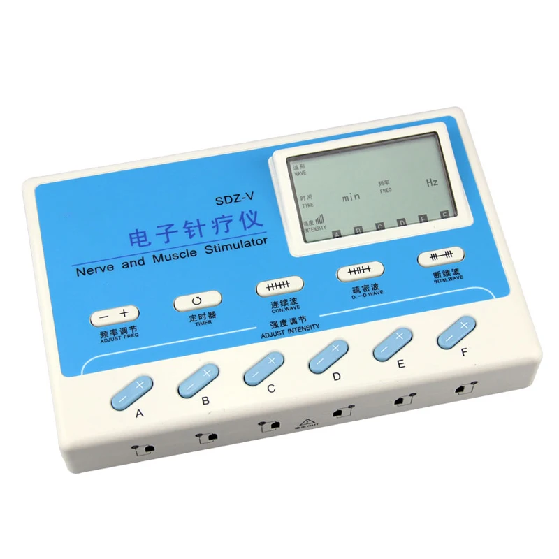 

Freqency 6Channels Electric Acupuncture Stimulator Sleep Help Electronic Pulse Massager fo Cellulite Reduction