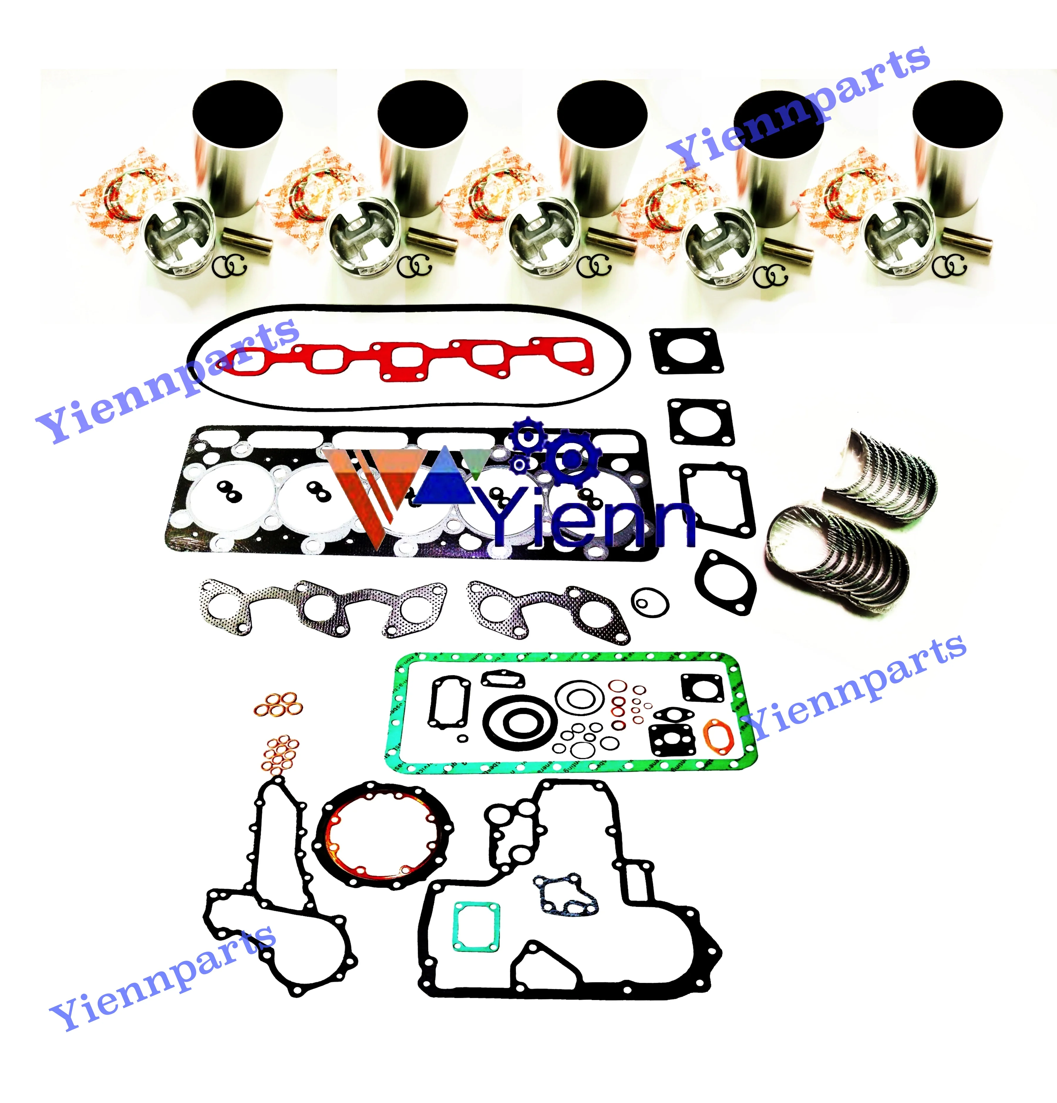 

For Kubota F2803 Overhaul Rebuild Kit With Gasket Kit Cylinder Liner Piston Ring Bearing Set Tractor M4700 Engine Repair Parts