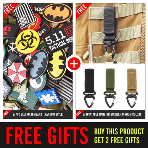 Imagen 2 del producto Nueva mochila táctica de 35L 900D para hombre, bolsa de camuflaje para acampar, senderismo, caza, escalada, mochila de viaje de utilidad para exteriores