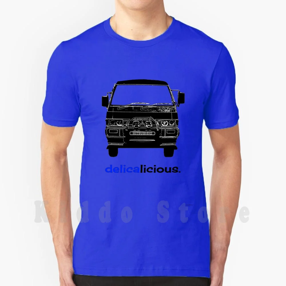 Delicalicious T Shirt Cotton Men DIY Print Cool Tee Delica Starwagon Jdm Van Off Road Suv 4wd 4x4 Japan Explore Ski Camping All