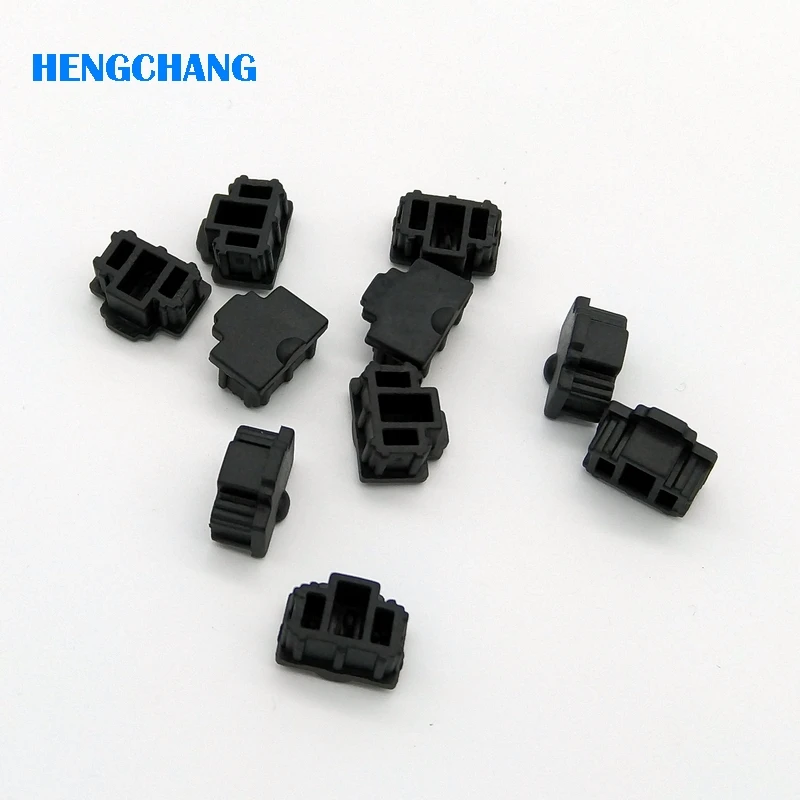10pcs RJ45 connector ฝุ่นเครือข่ายยางป้องกันฝาครอบ