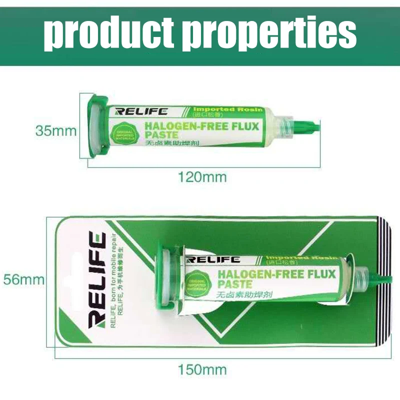 Relife RL-422-IM Lead-free Halogen-free Solder Paste Special Flux For Maintenance Solder Tools Safety Environmental Protection