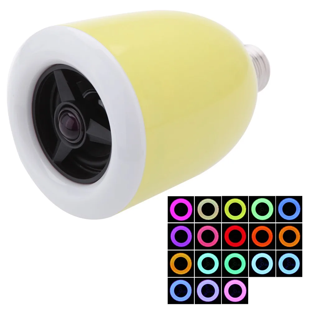 E27 LED Bulb Colorful Lamp 18 Colors Adjustable Wireless Bluetooth 4.0 Speaker for IOS Android Smart Phone IMAC/PC Energy-saving