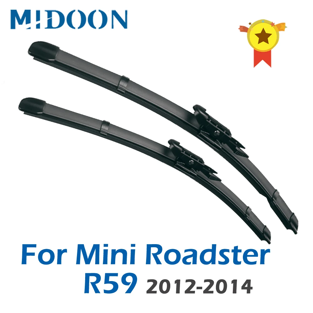 MIDOON Wiper Blades for Mini Roadster R59 Fit Pinch Tab Arms 2012 2013 2014