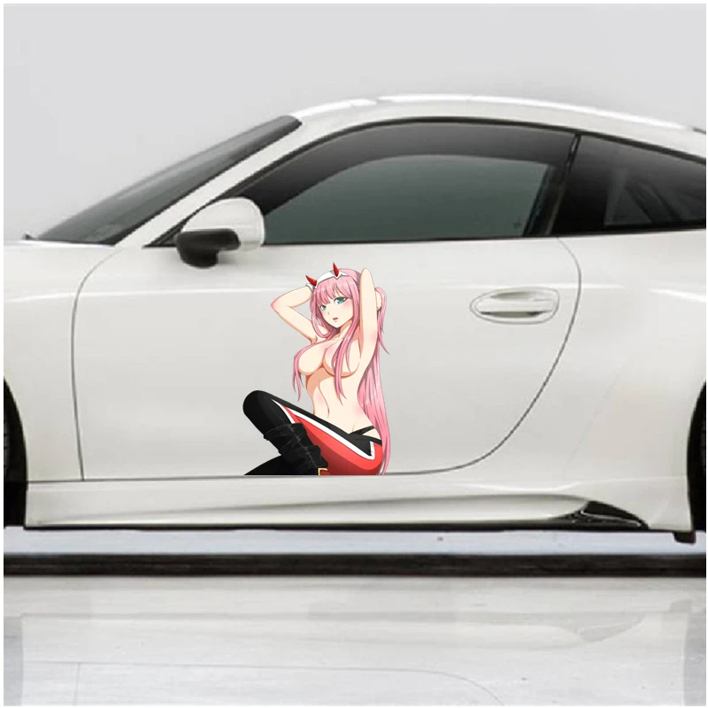 Rule Mylife DARLING in the FRANXX Zero Two 02 Stickers Anime Car Sticker Decal Sexy Cute Car Accessories Decoration