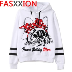 French Bulldog hoodies femme harajuku streetwear female hoddies harajuku