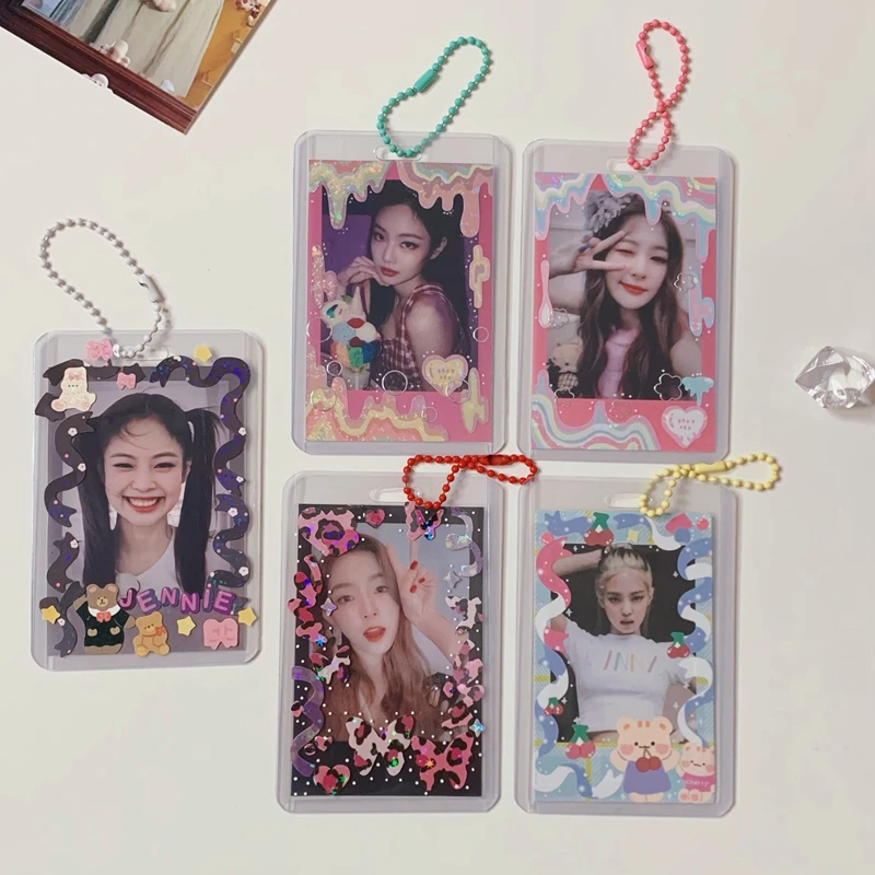 Sharkbang 50pcs/Lot 3 Inch Photocards Film Protector Idol Photo Sleeves Cards Holder B8 Card Protector School Stationery