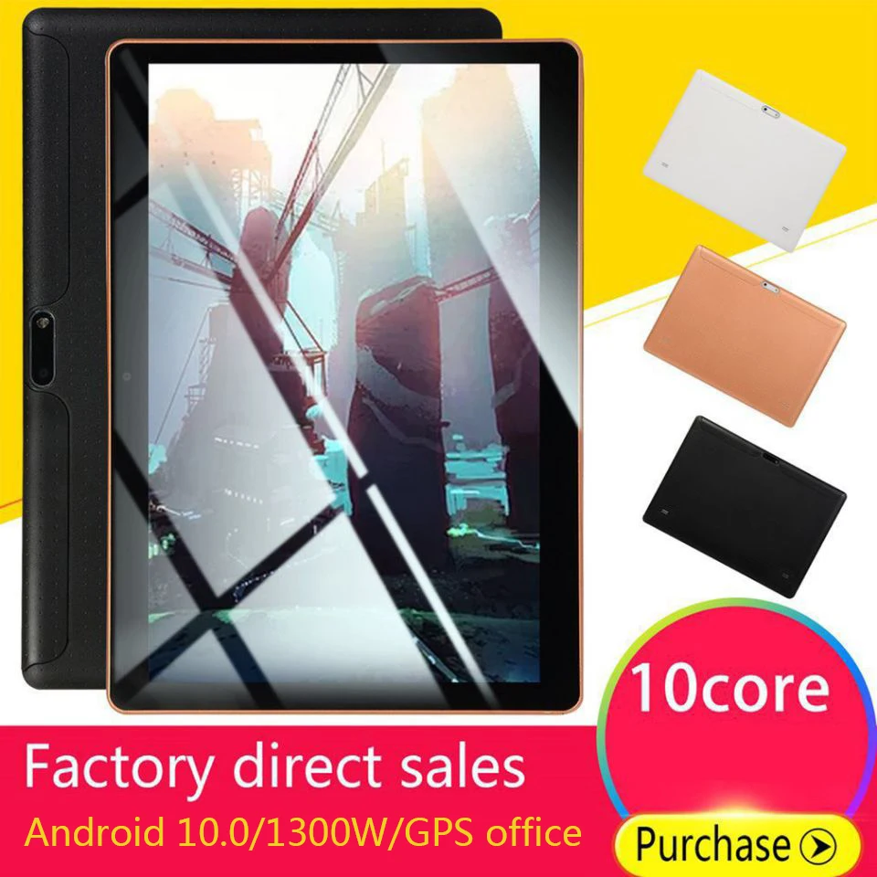 

New 10 inch Tablet PC Octa Core 8GB RAM 128GB ROM Dual SIM Cards Android 10.0 GPS 4G FDD LTE with GMS support Tablet PC