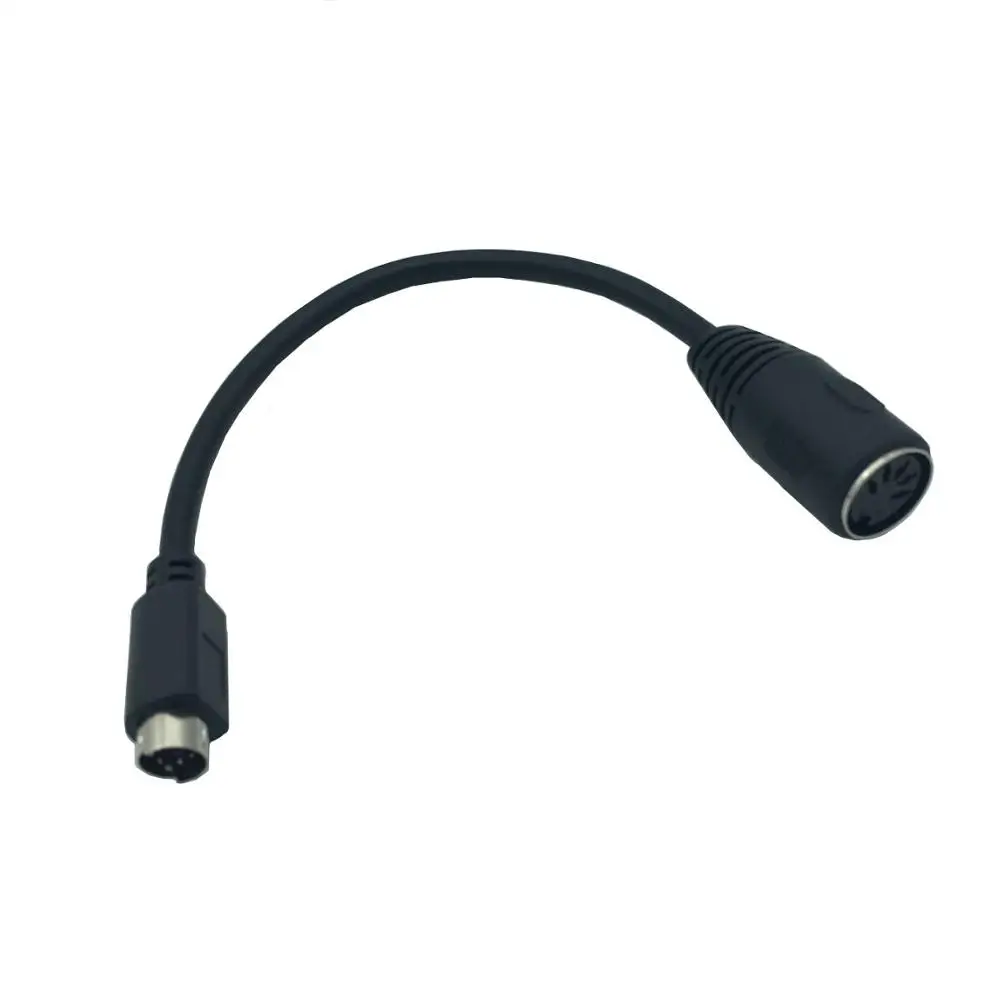6Pin Mini-DIN (PS2) Male To DIN 5Pin Female Adapter Connector Cable For Keyboard 15cm