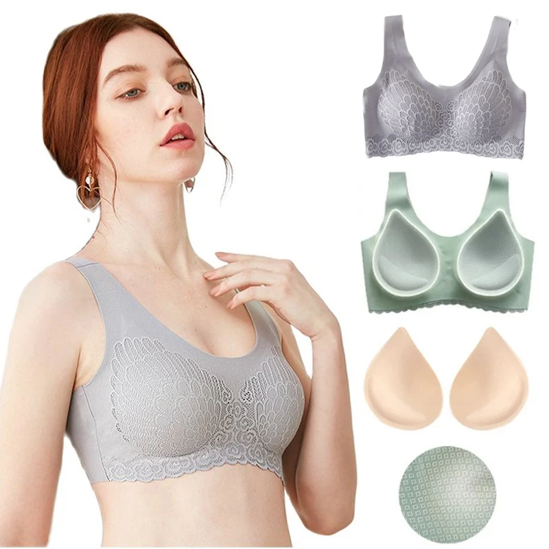 

3PCS/lot Latex Seamless Bra Women Push Up Underwear Cooling Gathers Latex 4.0 Female Intimate Plus Size Comfortable Bralette