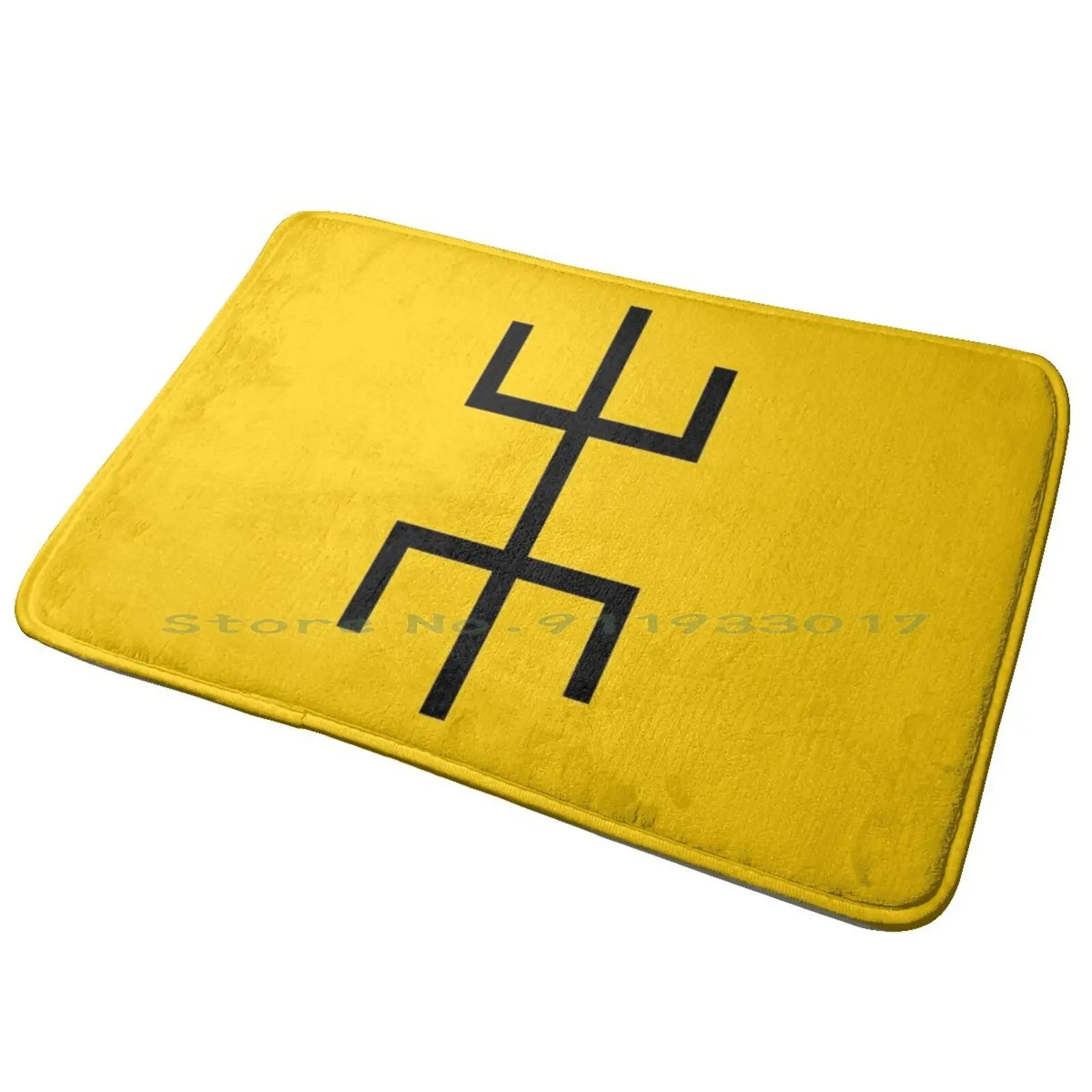 Tuareg Ethnic Flag Entrance Door Mat Bath Mat Rug Robot Future Science Fiction Children Vector Sci Fi Tech Android Halloween