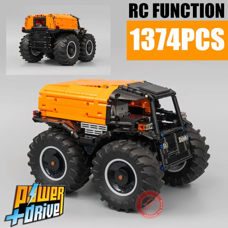 New ATV Cars Vehicle RC Motor Power Function MOC-10677 Building Blocks Buildmoc Bricks Toys for Kids Birthday Christmas Gifts