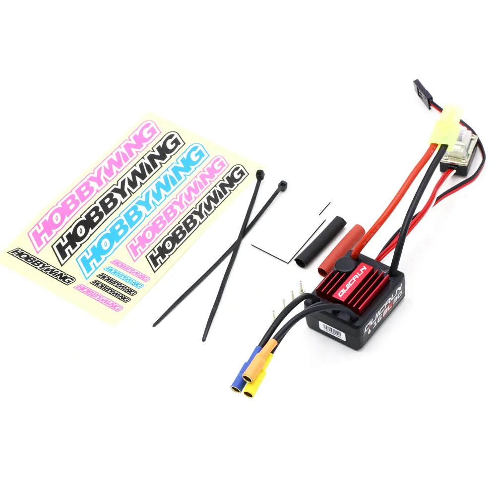 Hobbywing-ブラシレスescカー,quicrun 16bl30,30a,1:16,オンロード,オフロード,バギー,モンスター