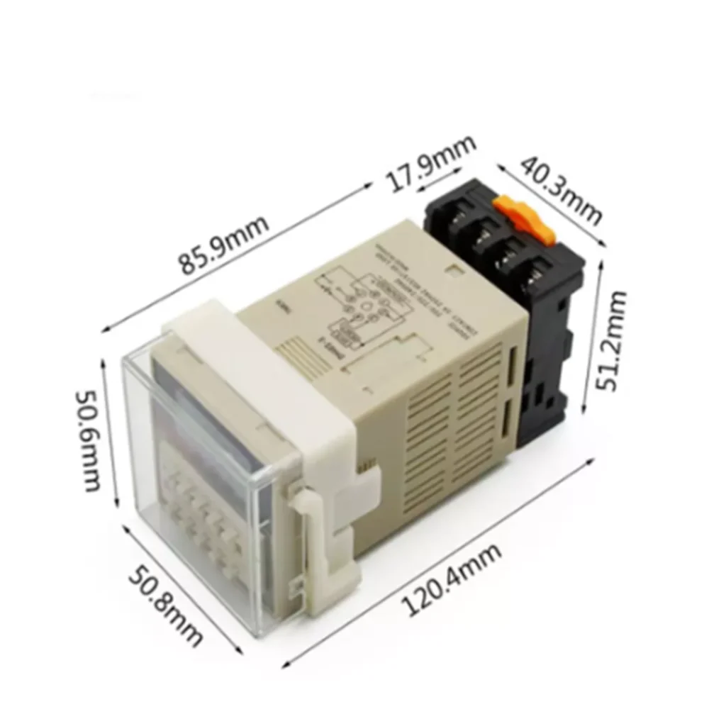 DH48S-1Z 0.01S-99H99M Time Relay 220V/110V/380V/24V/12V 8 Pin Digital Delay Timer