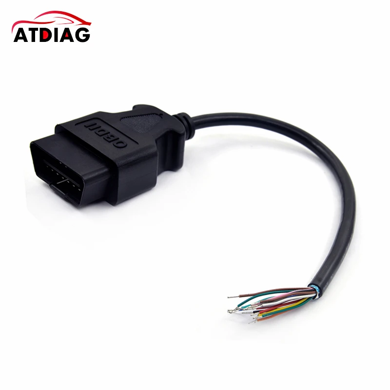 10pcs 30CM 16-Pin Car Diagnostic Tool Adapter OBD 2 Female to Extension Cable Male Connector for Vehicle OBD Interface