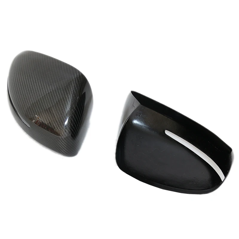 For Audi TT carbon fiber rear view reversing mirror shell A pair mirror cover 2007-2011 Paste style